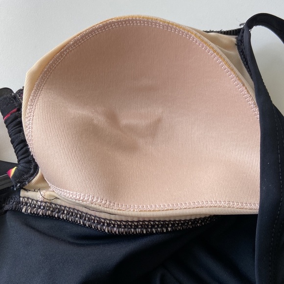 Fantasized Bathing Suit Womens Size 16 One Piece Black Floral Adjustable - Picture 7 of 9